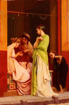 古斯塔夫 尅拉倫斯 魯道夫 佈朗熱 Une Marchande De Bijoux A Pompeii 古斯塔夫 尅拉倫斯 魯道夫 佈朗熱 Une Marchande De Bijoux A Pompeii